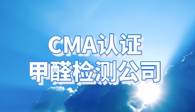 CMA认证甲醛检测公司